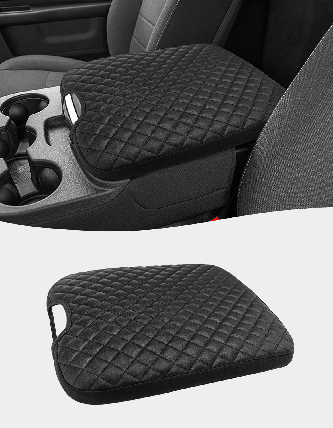 Center Console Armrest Cover Pad for Jump Seat 2013-2018 Dodge Ram 1500,2013-2025 Dodge Ram 2500/3500/1500Classic