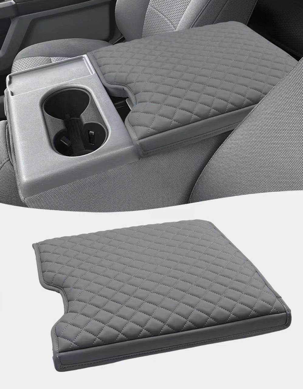 Center Console Armrest Cover Pad for Jump Seat 2015-2025 Ford F150, 2017-2025 Ford F250 F350 F450 F550 Super Duty