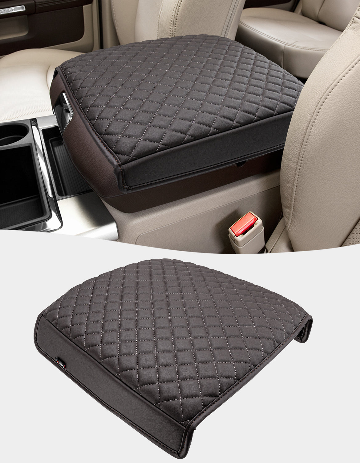 Center Console Armrest Cover Protector for Bucket Seat 2009-2018 Dodge RAM 1500 2500 3500