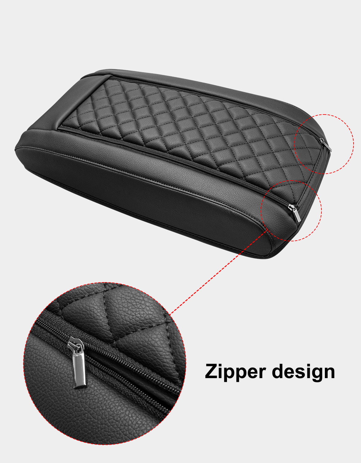 Center Console Armrest Cover Pad for Toyota Highlander 2020-2025