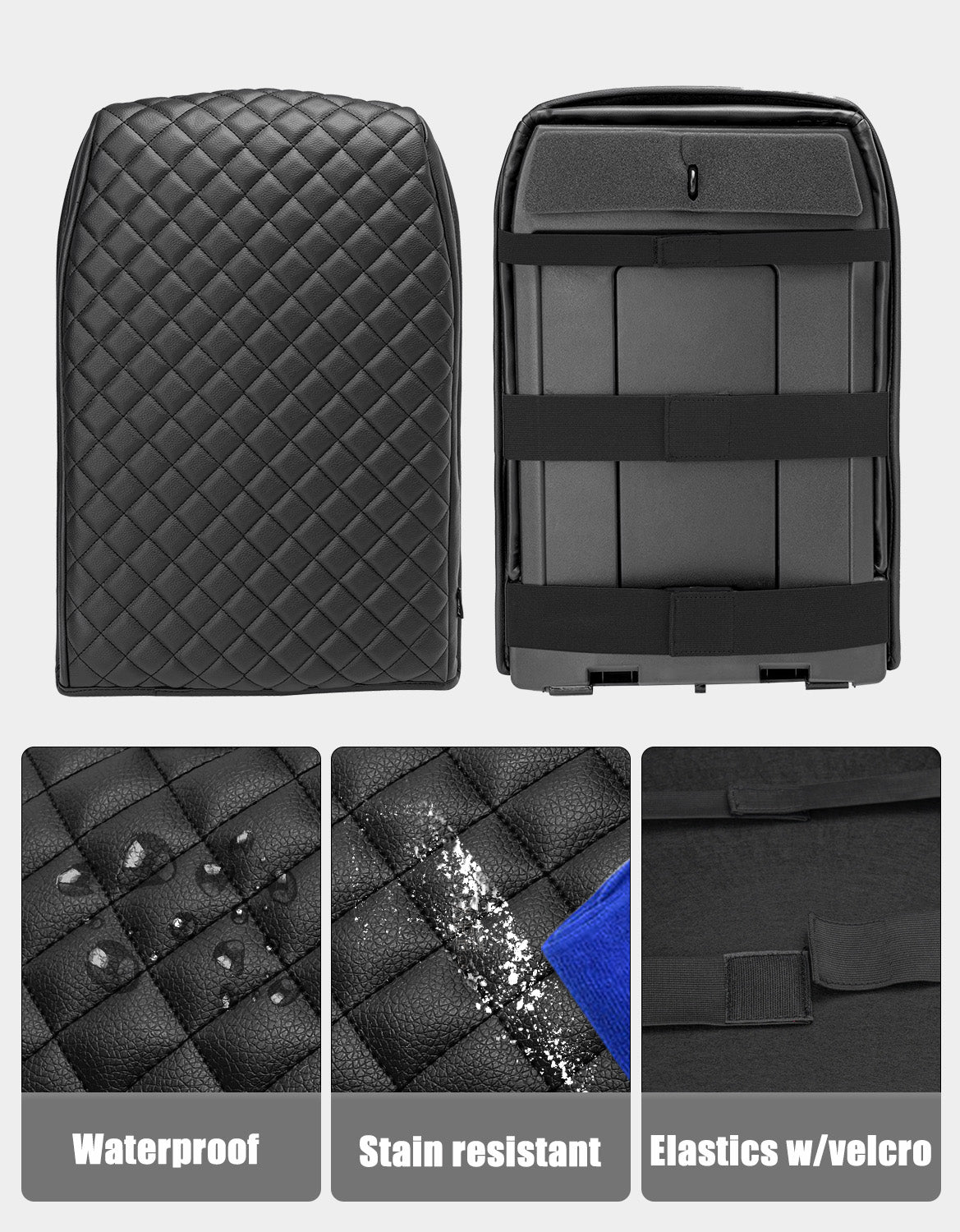 Center Console Armrest Cover for Jump Seat 1999-2007 Chevy Silverado 1500 2500 3500,1999-2007 GMC Sierra 1500 2500 3500,2002-2006 Avalanche & Suburban & Tahoe