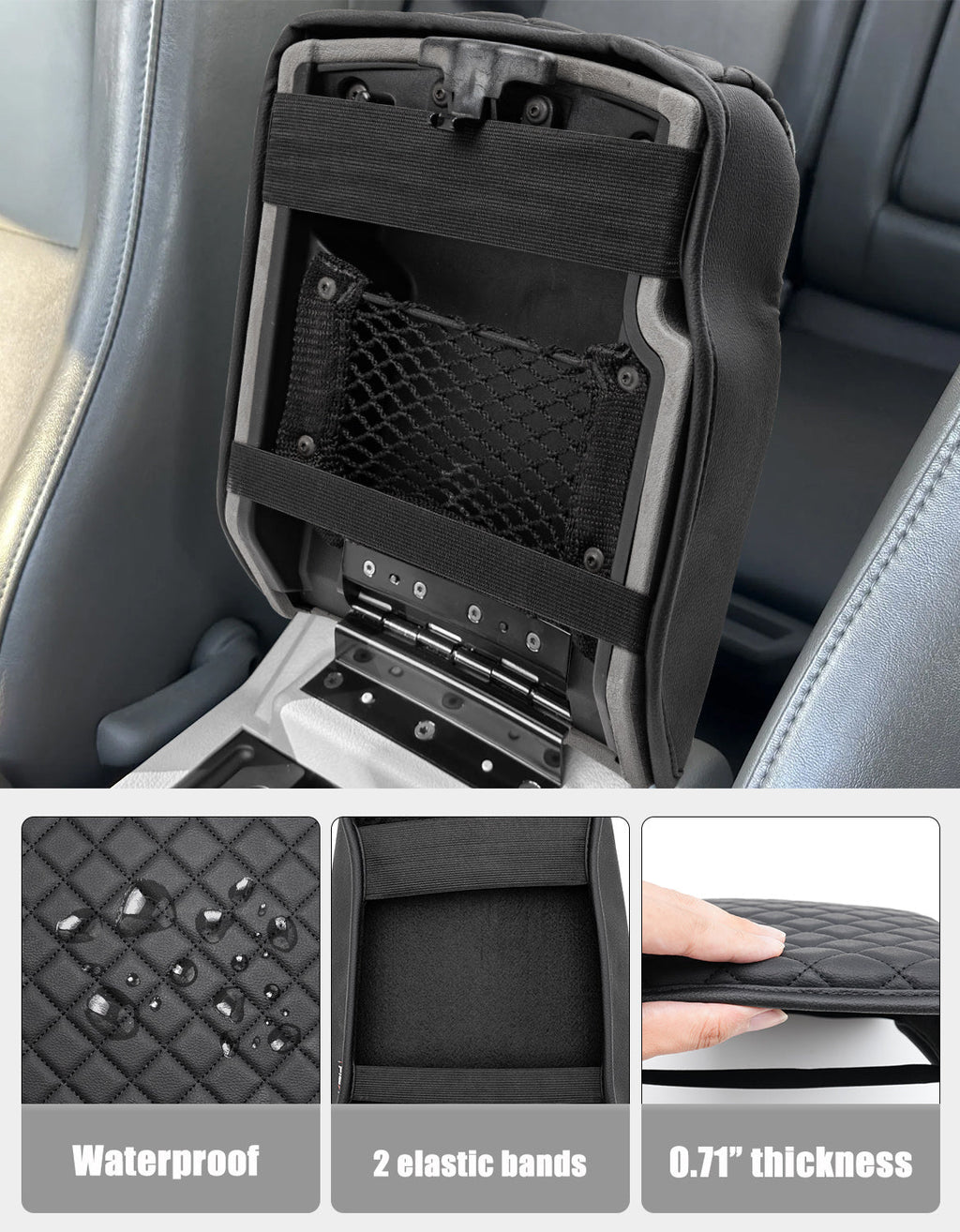 Center Console Armrest Cover for 2005-2010 Jeep Grand Cherokee,2005-2010 Jeep Commander