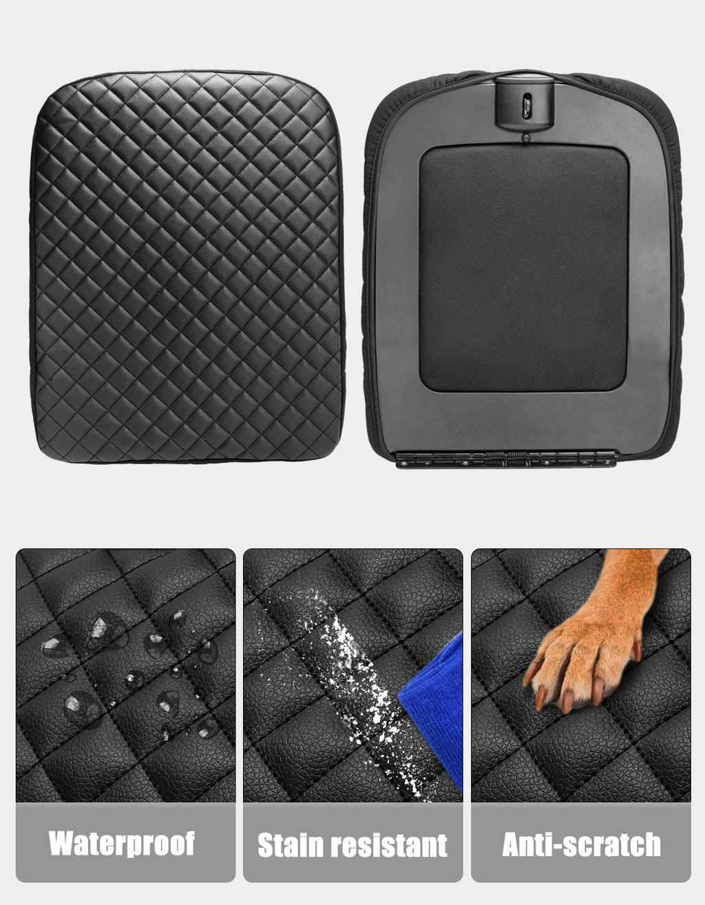 Center Console Armrest Cover Pad for Jump Seat 2002-2012 Dodge Ram 1500 2500 3500