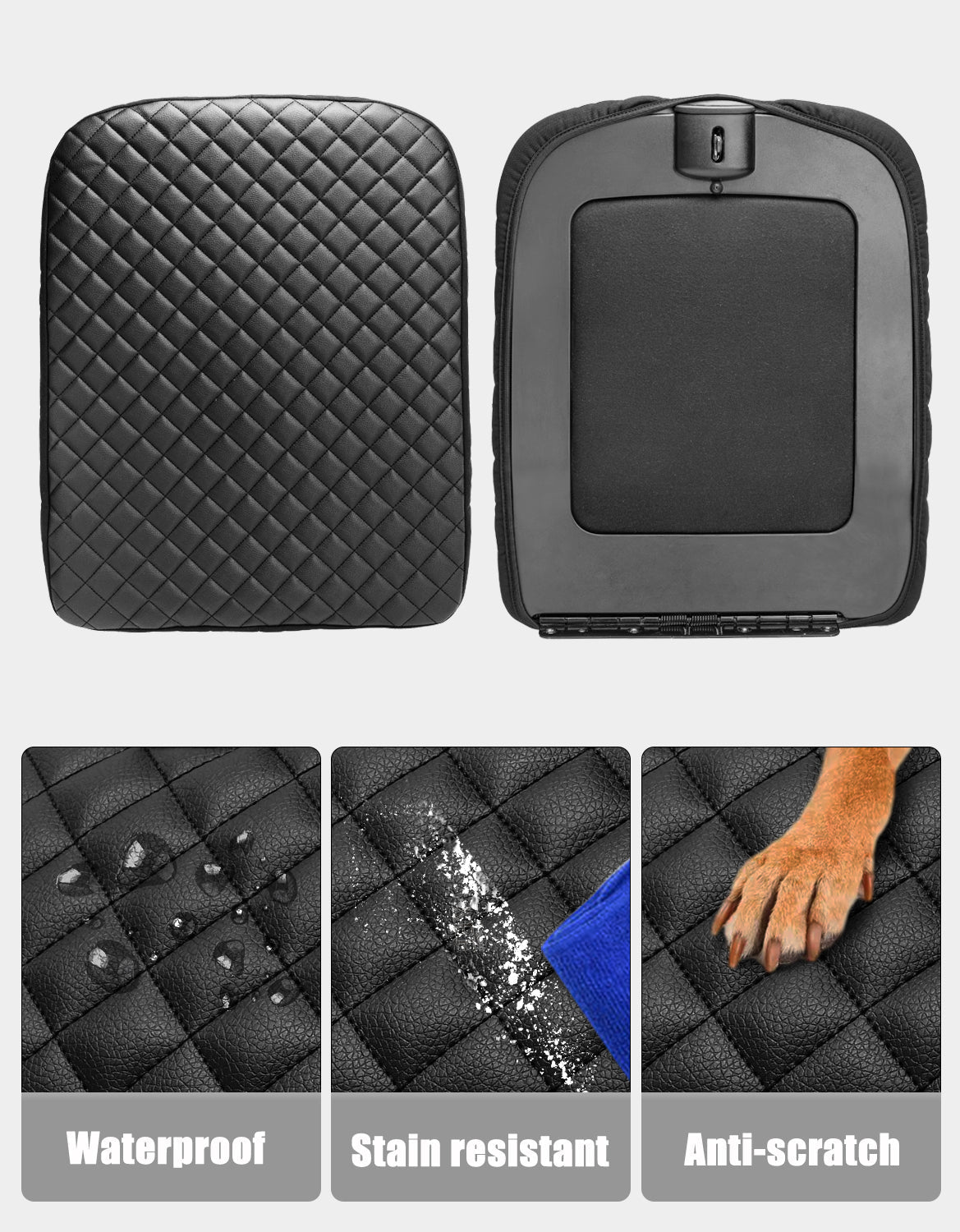 Center Console Armrest Cover Pad for Jump Seat 2002-2012 Dodge Ram 1500 2500 3500