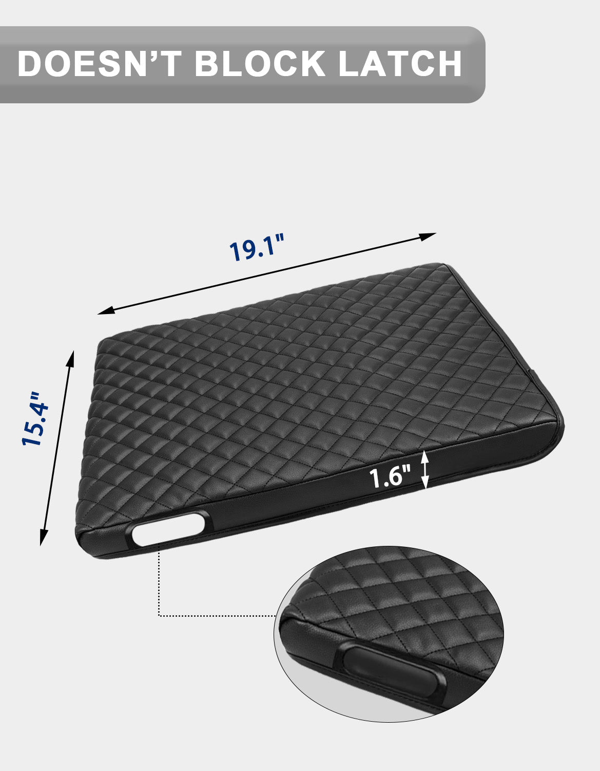 Center Console Armrest Cover for Jump Seat 1994-2001 Dodge Ram 1500 2500 3500