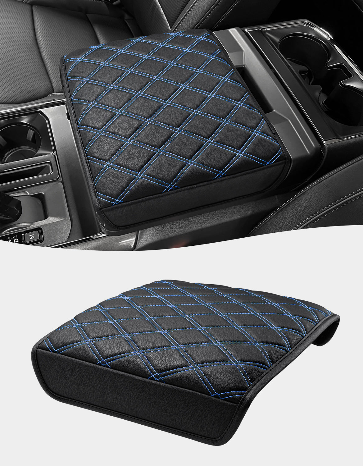 Center Work Surface Armrest Cushion for 2021-2026 Ford F150, 2022-2026 F150 Lightning