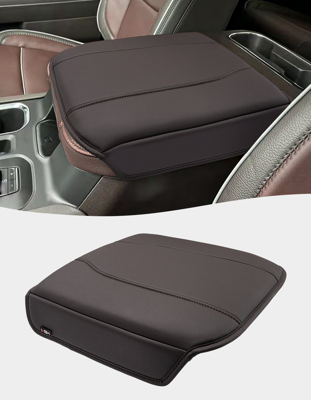 Thick Version Center Console Cushion Cover for  Bucket Seat 2019-2026 GMC Sierra 1500 2500 3500,2019-2026 Chevy Silverado 1500 2500 3500, 2021-2026 Tahoe/Suburban/Yukon