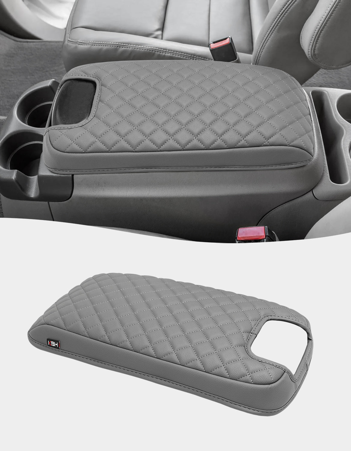Center Console Armrest Cover for Bucket Seat 1999-2007 Ford F250 F350 F450 F550 Super Duty,2000-2008 Ford F650 Super Duty,1999-2007 Ford Excursion