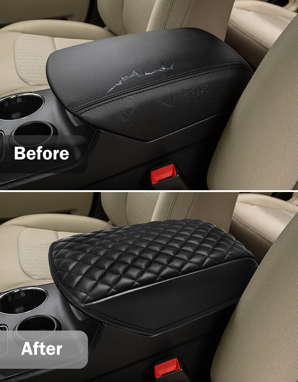 Center Console Armrest Cover Pad Protector for 2011-2019 Ford Explorer