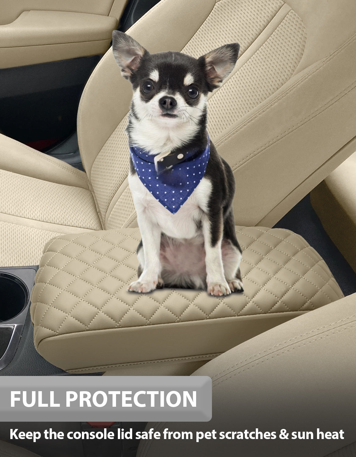 Center Console Armrest Cover for Hyundai Sonata 2015-2019