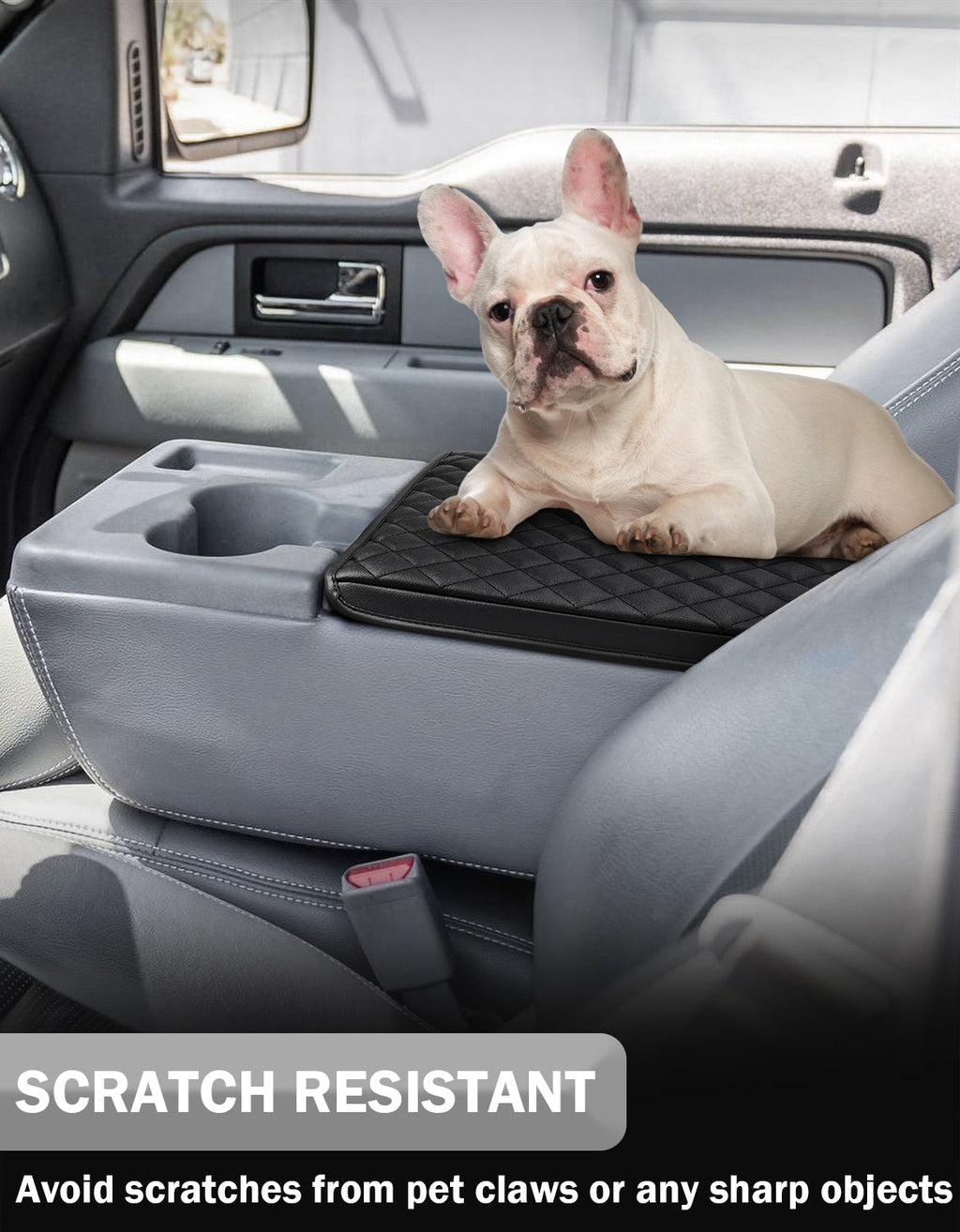 Center Console Armrest Cover Pad for Jump Seat 2011-2014 Ford F150