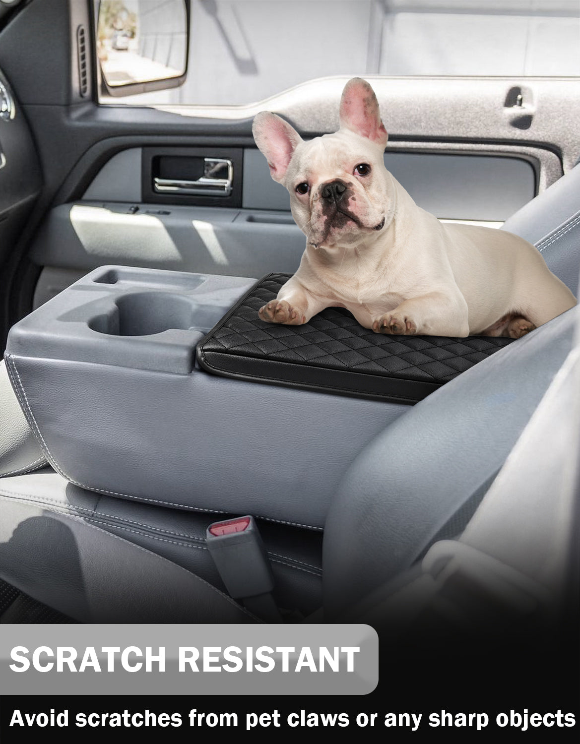 Center Console Armrest Cover Pad for Jump Seat 2011-2014 Ford F150