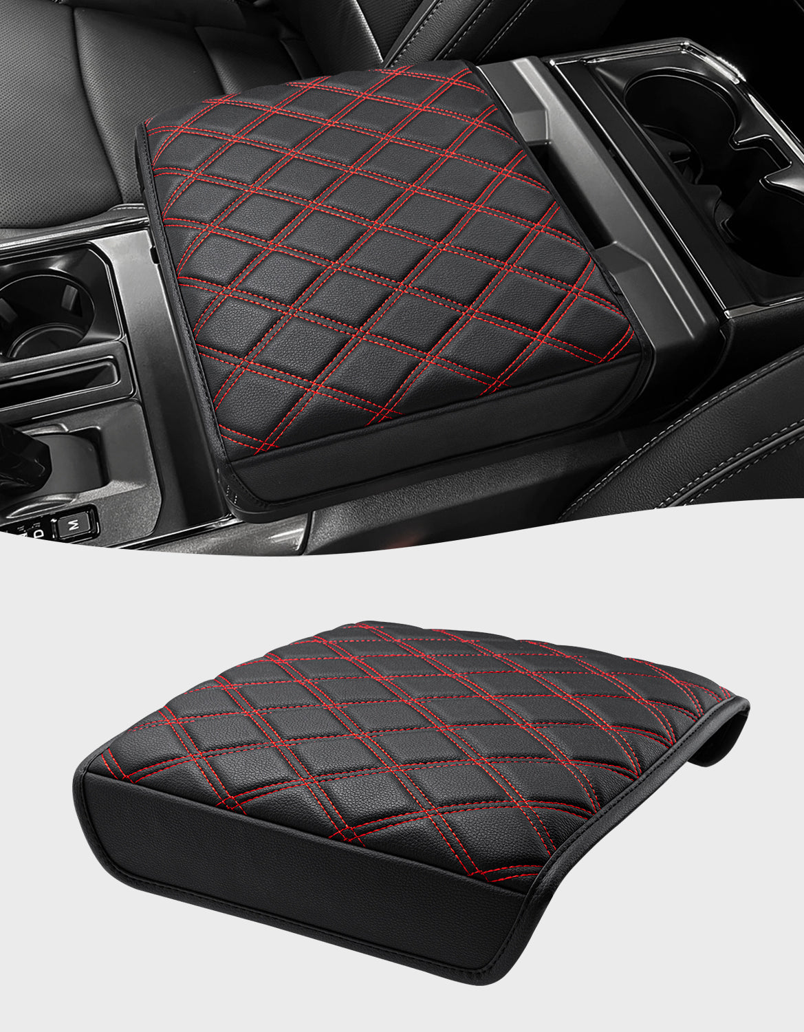 Center Work Surface Armrest Cushion for 2021-2026 Ford F150, 2022-2026 F150 Lightning