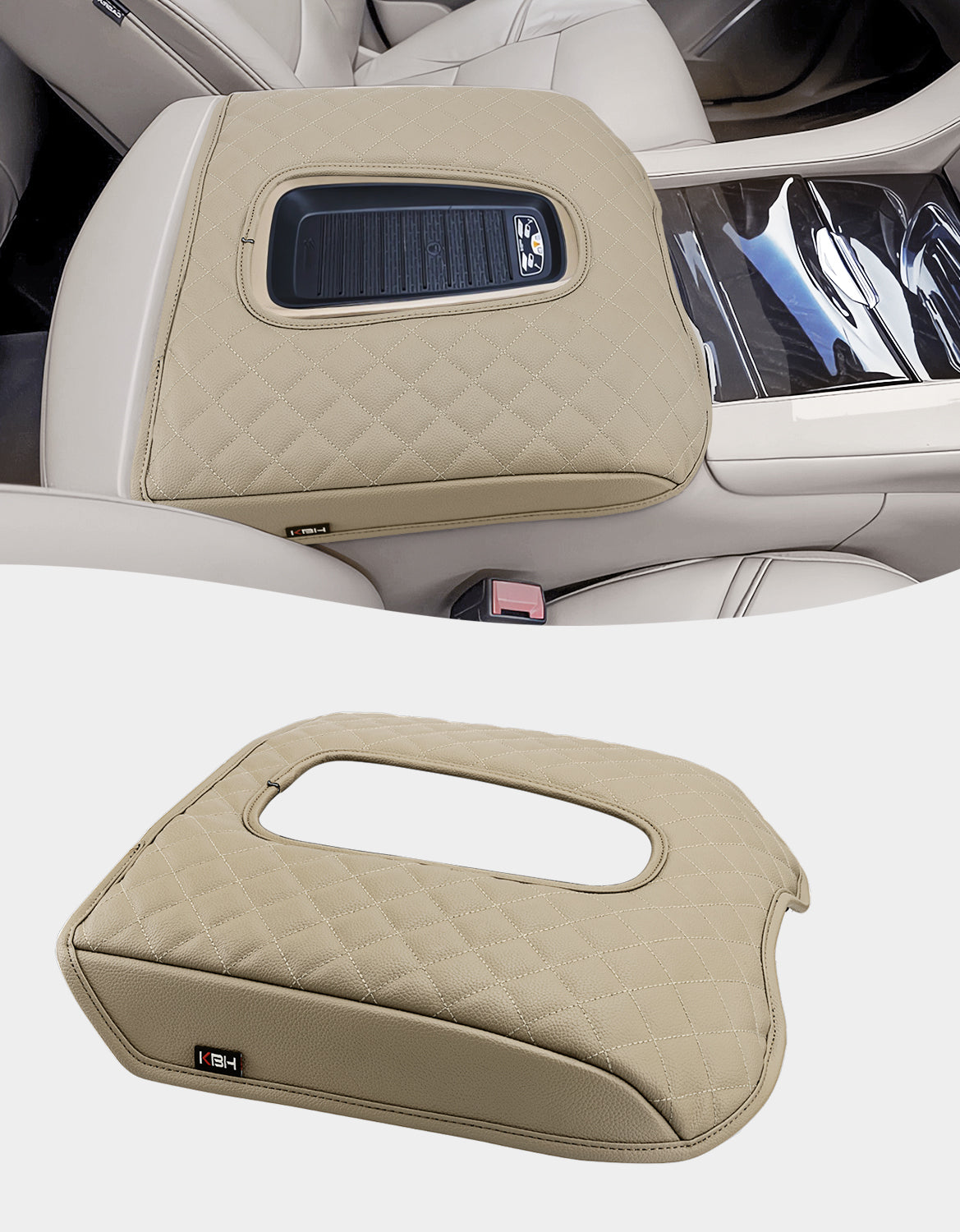 Center Console Armrest Cover Pad Cushion Protector for Cadillac Escalade 2015-2020
