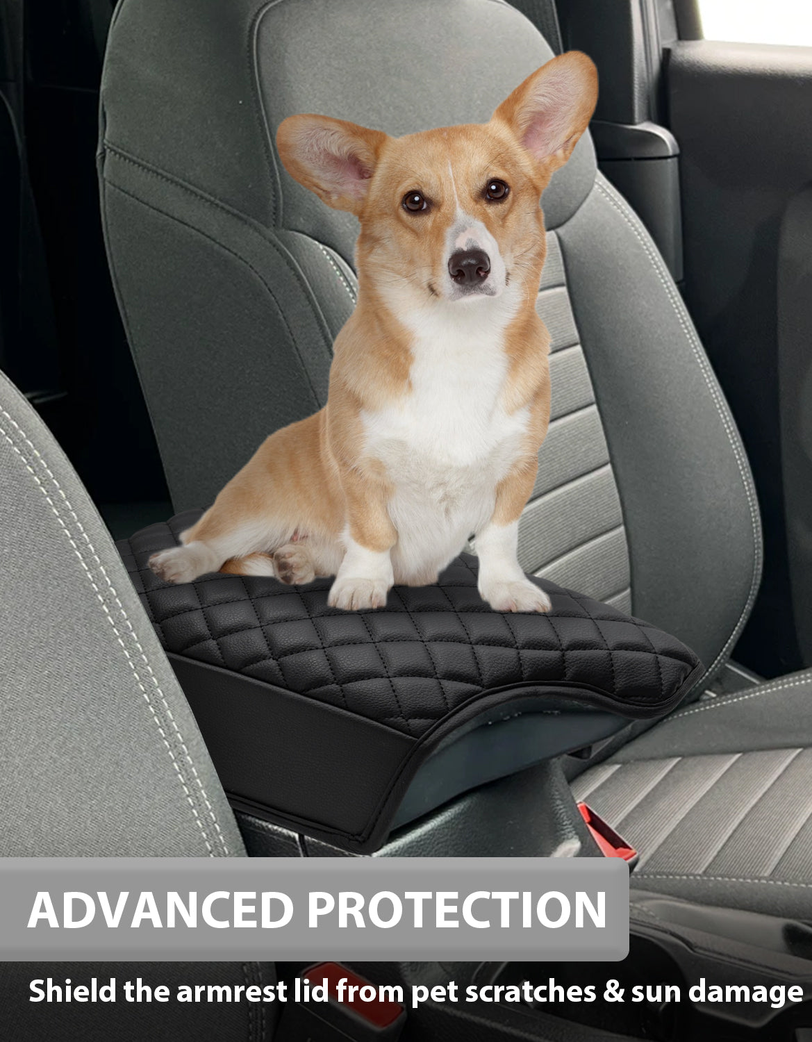 Center Console Cover Pad for Ford Ranger 2019-2023