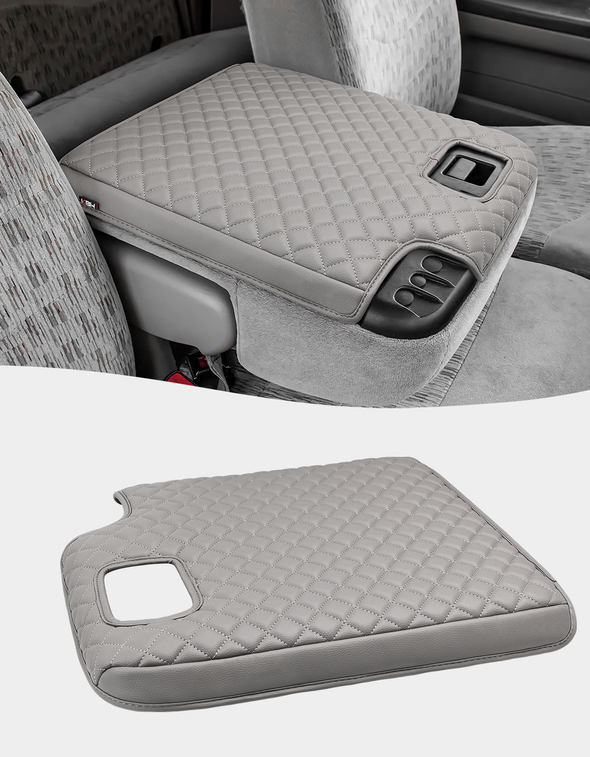 Center Console Armrest Cover Pad for Jump Seat 1999-2001 Ford F250 F350 F450 Super Duty