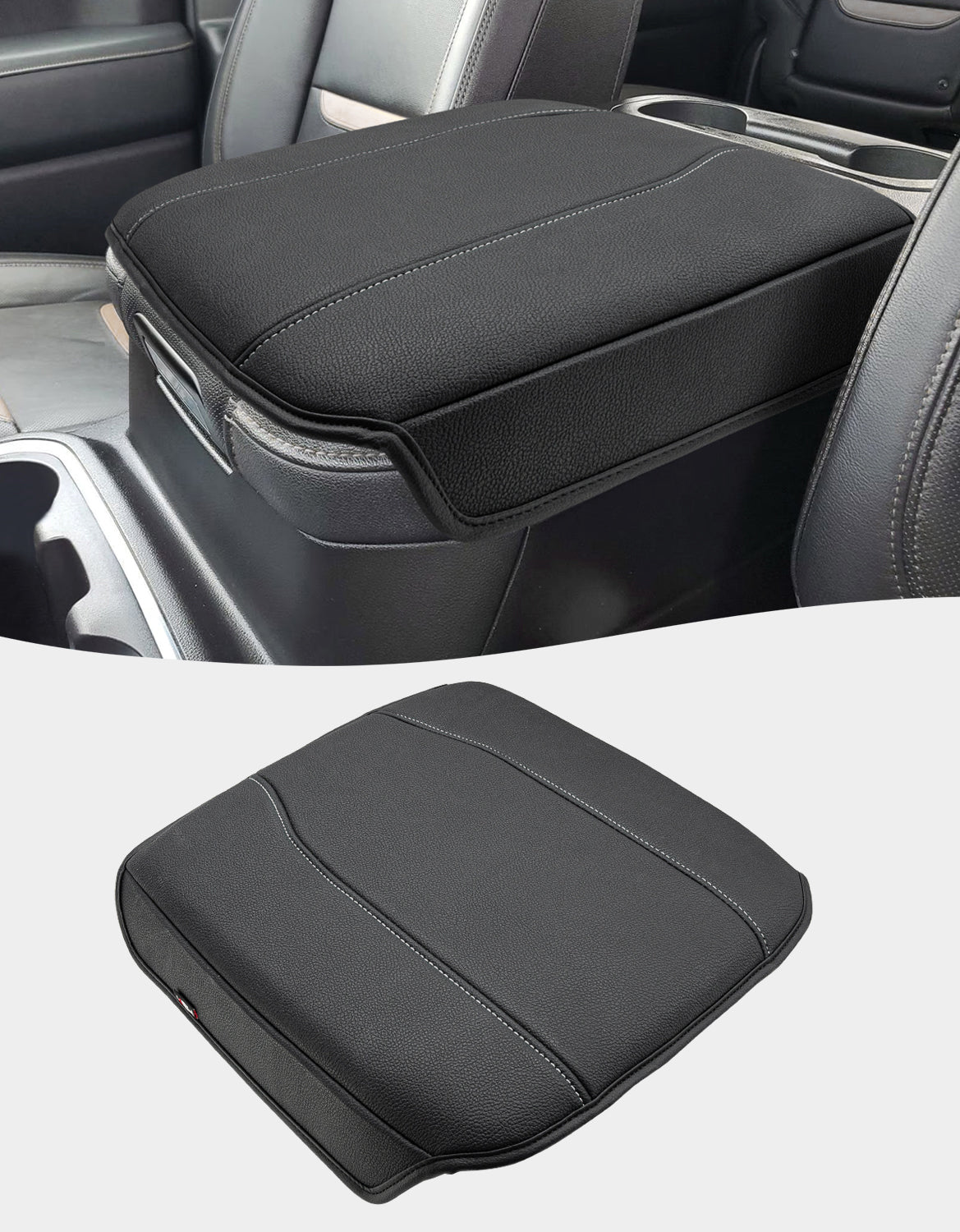 Thick Version Center Console Cushion Cover for  Bucket Seat 2019-2026 GMC Sierra 1500 2500 3500,2019-2026 Chevy Silverado 1500 2500 3500, 2021-2026 Tahoe/Suburban/Yukon