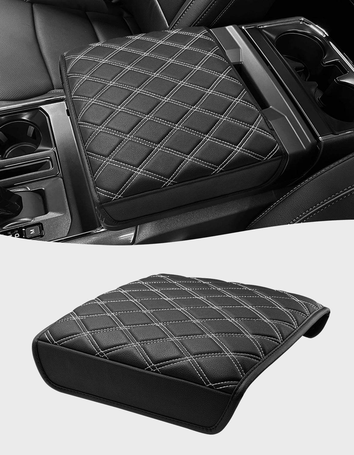 Center Work Surface Armrest Cushion for 2021-2026 Ford F150, 2022-2026 F150 Lightning