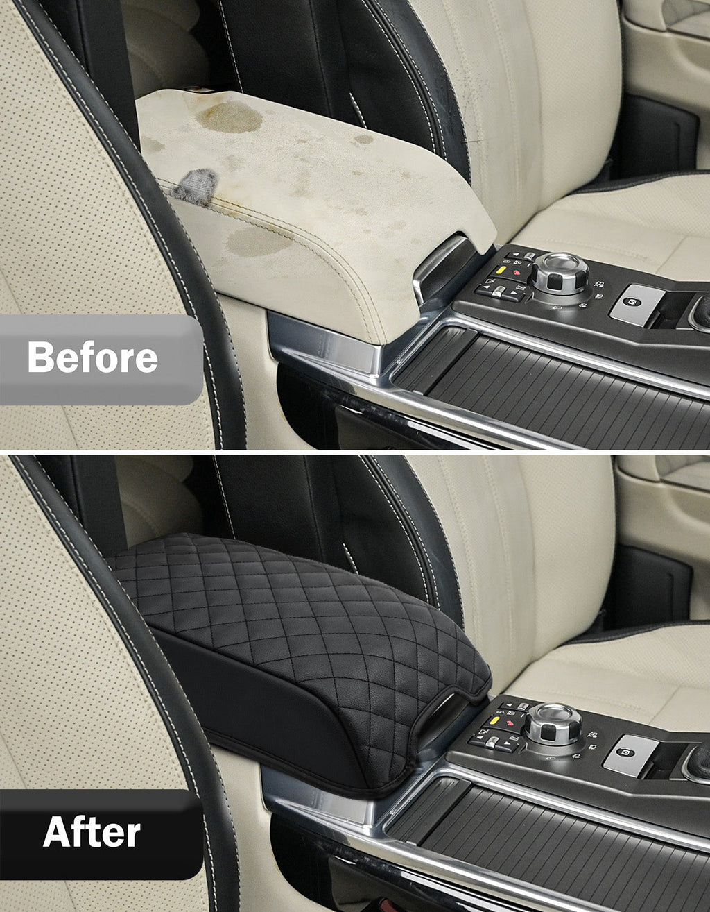 Center Console Armrest Cover for Land rover LR3 LR4 2006-2016, Range Rover Sport 2006-2013
