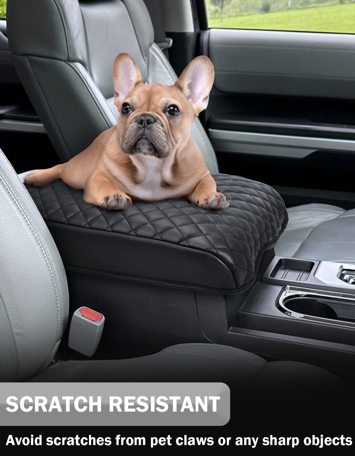Center Console Armrest Cover Cushion Pad Protector for 2014-2021 Toyota Tundra