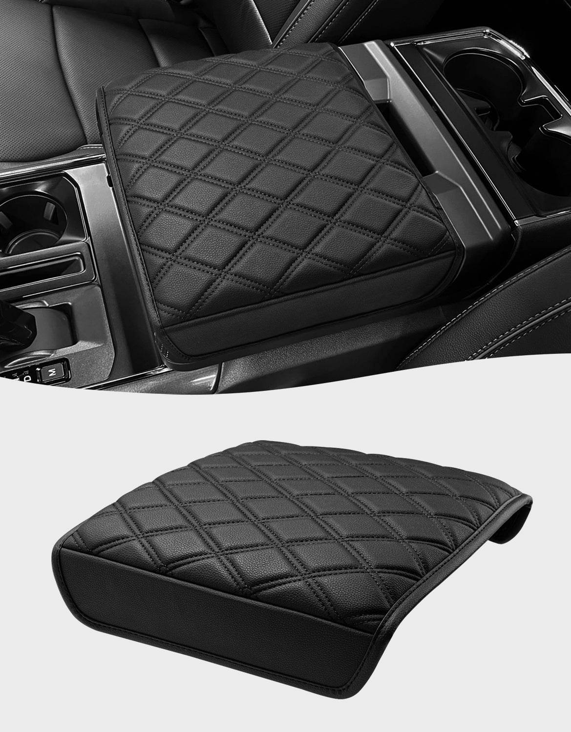 Center Work Surface Armrest Cushion for 2021-2026 Ford F150, 2022-2026 F150 Lightning