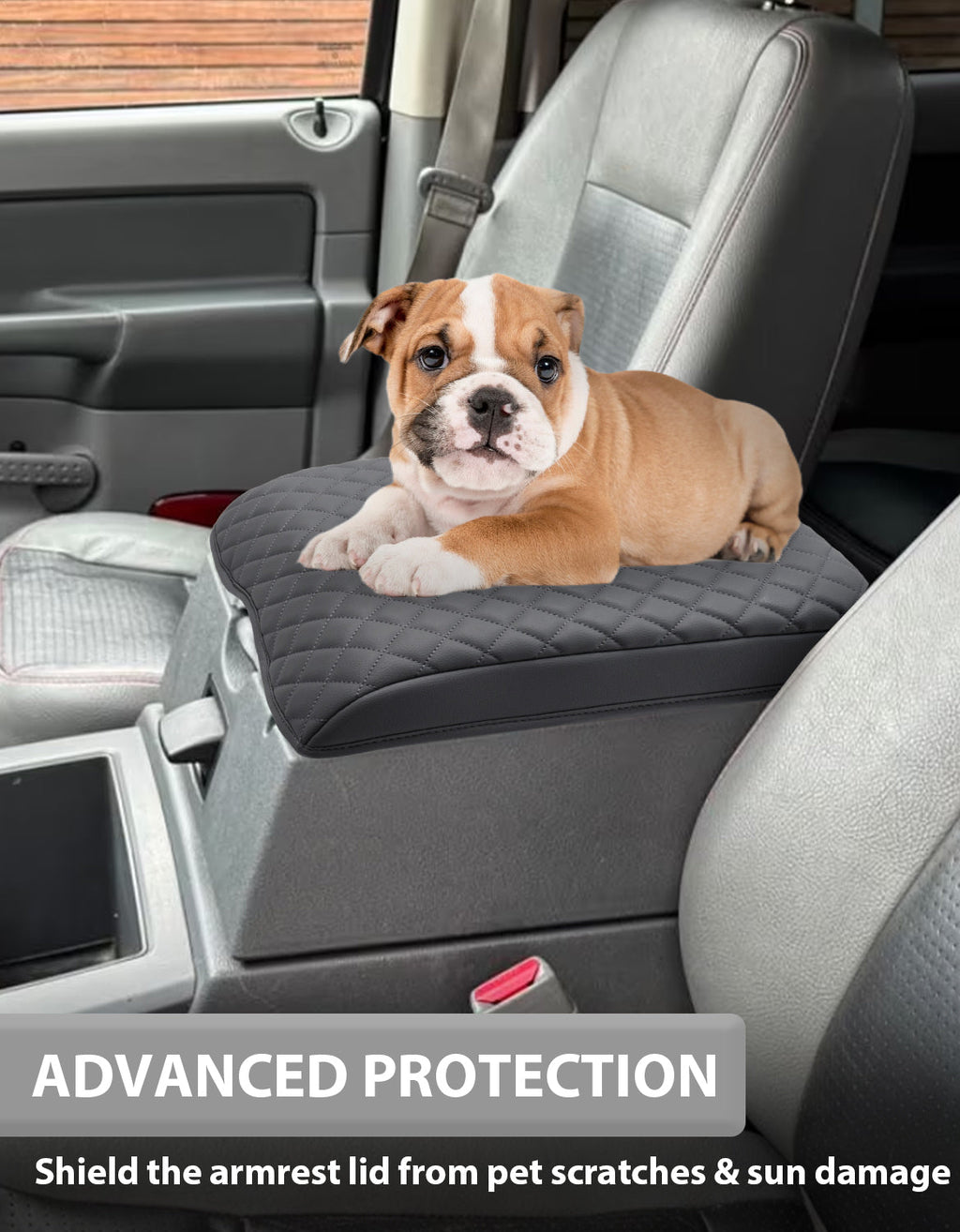 Center Console Armrest Cover Pad for Bucket Seat Dodge Ram Floor Business 2006-2009 Dodge Ram Floor Business