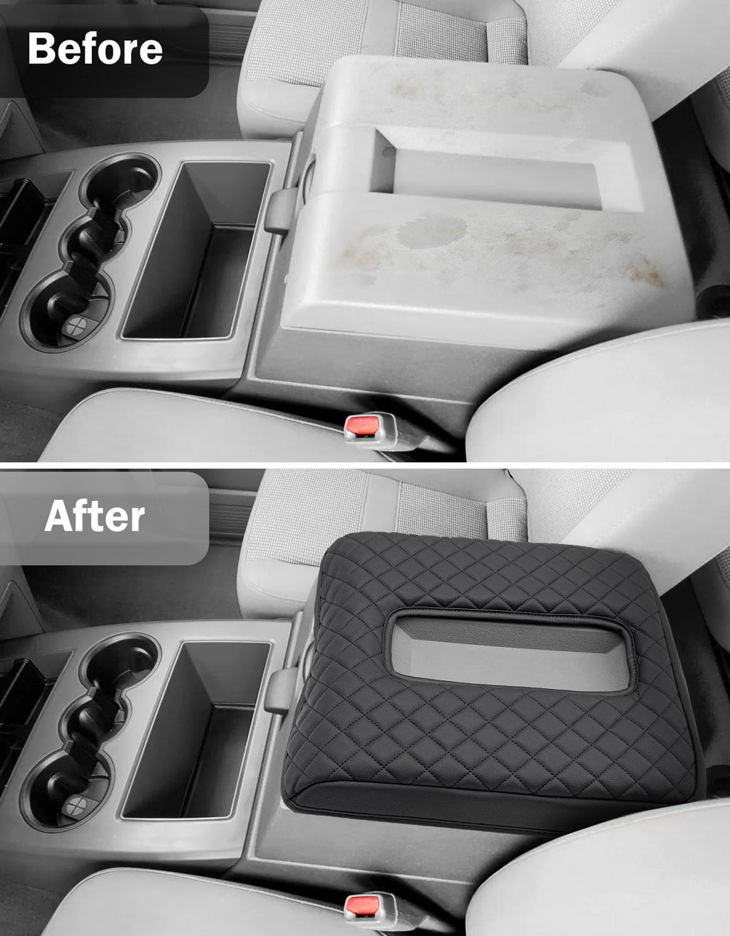 Center Console Armrest Cover Pad for Bucket Seat Dodge Ram Floor Business 2006-2009 Dodge Ram Floor Business