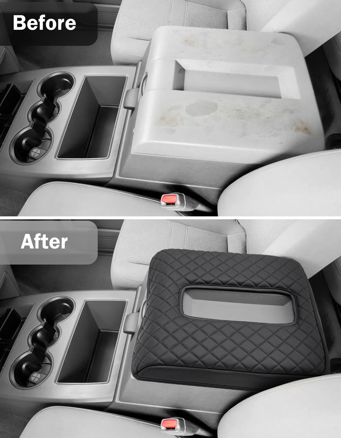 Center Console Armrest Cover Pad for Bucket Seat Dodge Ram Floor Business 2006-2009 Dodge Ram Floor Business