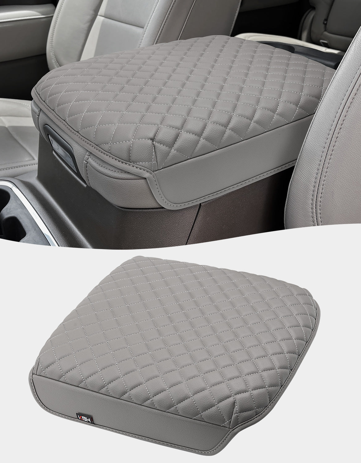 Center Console Armrest Cover Pad for Bucket Seat 2019-2026 Chevy Silverado 1500 2500 3500,2019-2026 GMC Sierra 1500 2500 3500,2021-2026 Tahoe/Suburban/Yukon