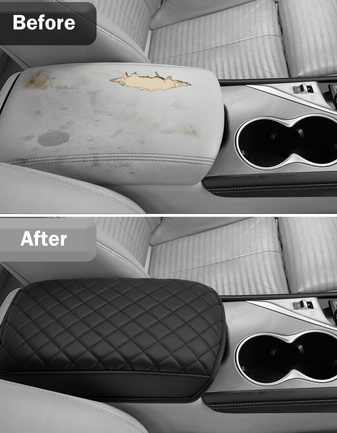 Center Console Armrest Cover Pad Protector for Infiniti Q50 2014-2024