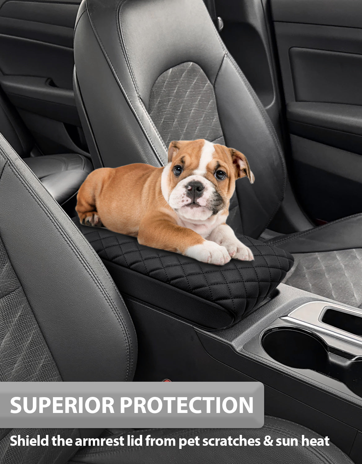Center Console Armrest Cover for Hyundai Sonata 2015-2019