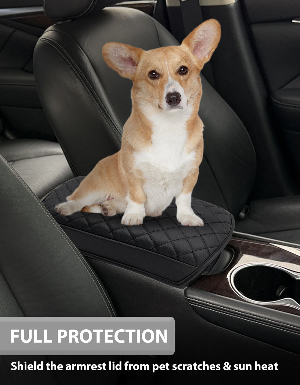 Center Console Armrest Cover Pad Protector for Infiniti Q50 2014-2024