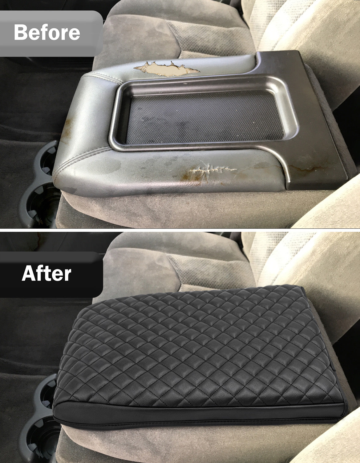Center Console Armrest Cover for Jump Seat 1999-2007 Chevy Silverado 1500 2500 3500,1999-2007 GMC Sierra 1500 2500 3500,2002-2006 Avalanche & Suburban & Tahoe