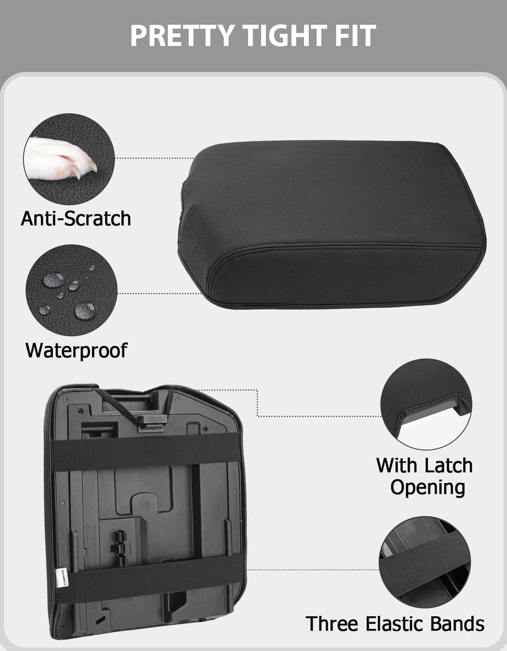 Center Console Armrest Cover for 2007-2013 Toyota Tundra,2008-2022 Toyota Sequoia