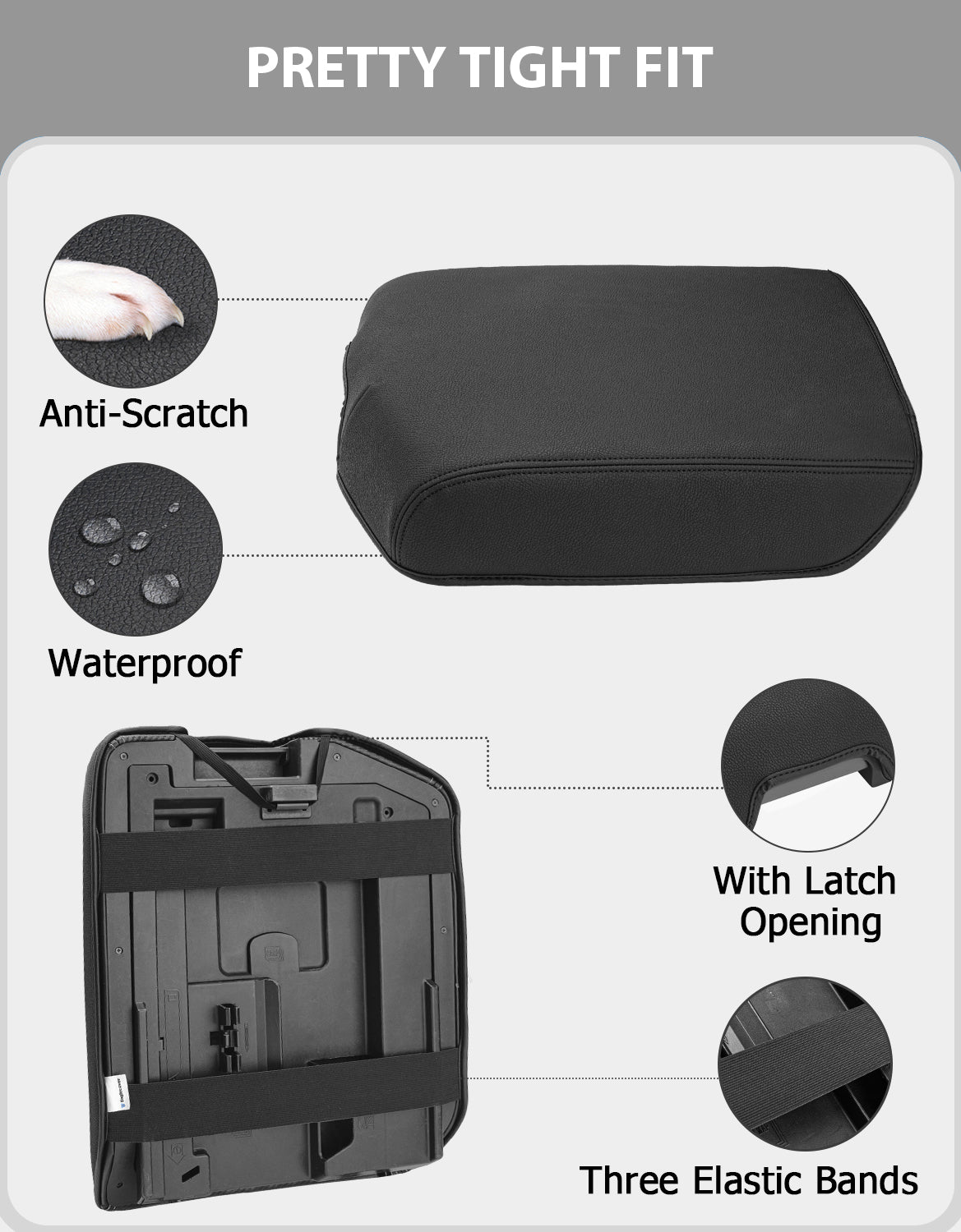Center Console Armrest Cover for 2007-2013 Toyota Tundra,2008-2022 Toyota Sequoia