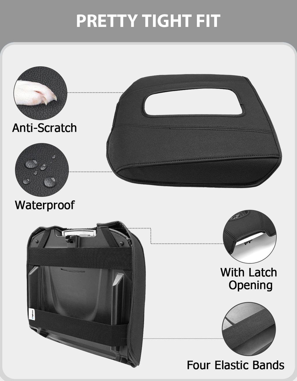 Center Console Armrest Cover for 2015-2020 Cadillac Escalade