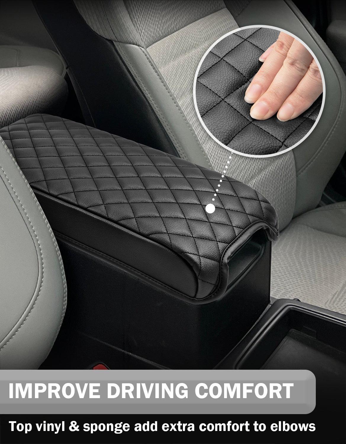 Center Console Armrest Cover Cushion Pad Protector for Toyota Camry 2012-2017