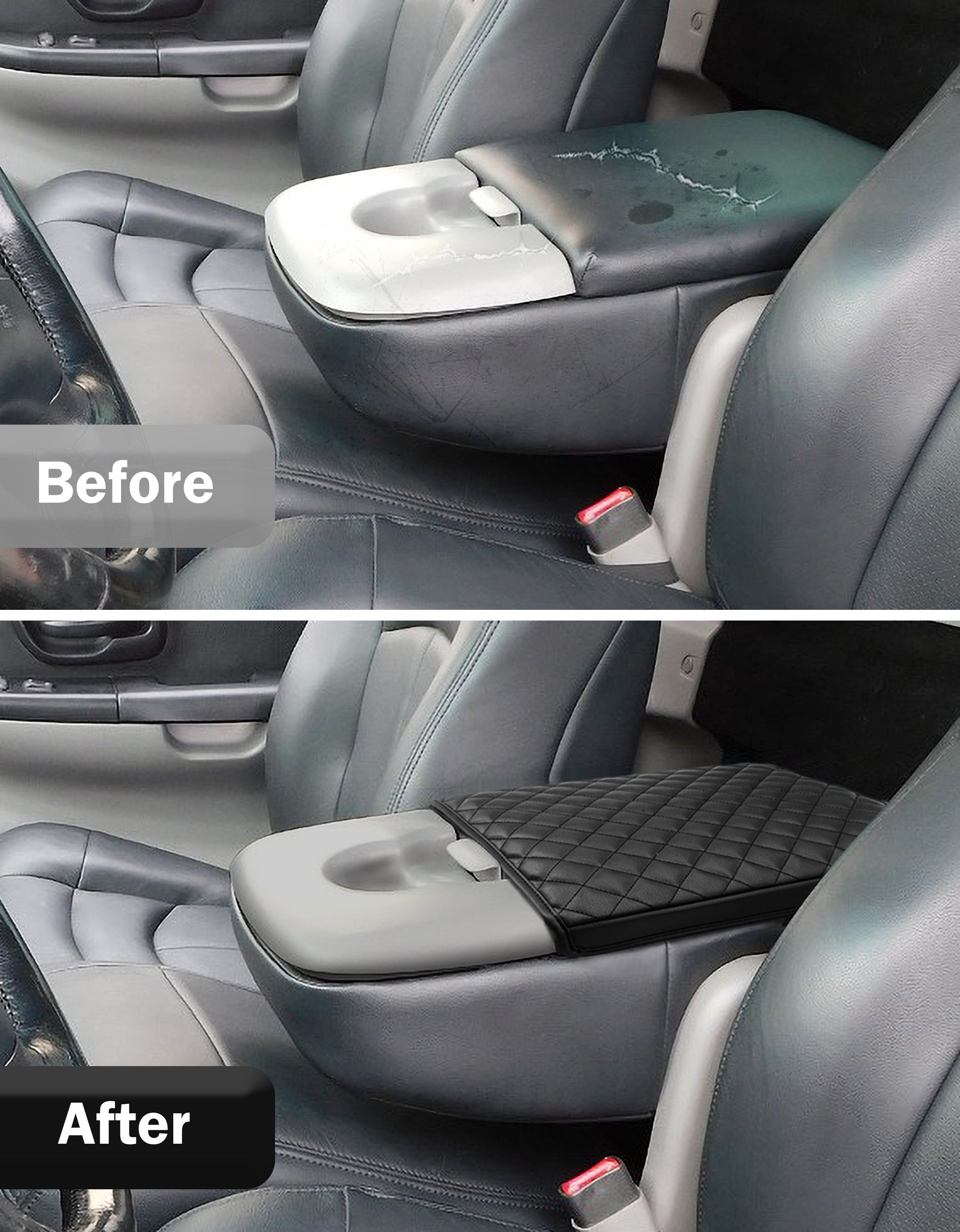 Center Console Armrest Cover Pad for jump Seat 1997-2003 Ford F150