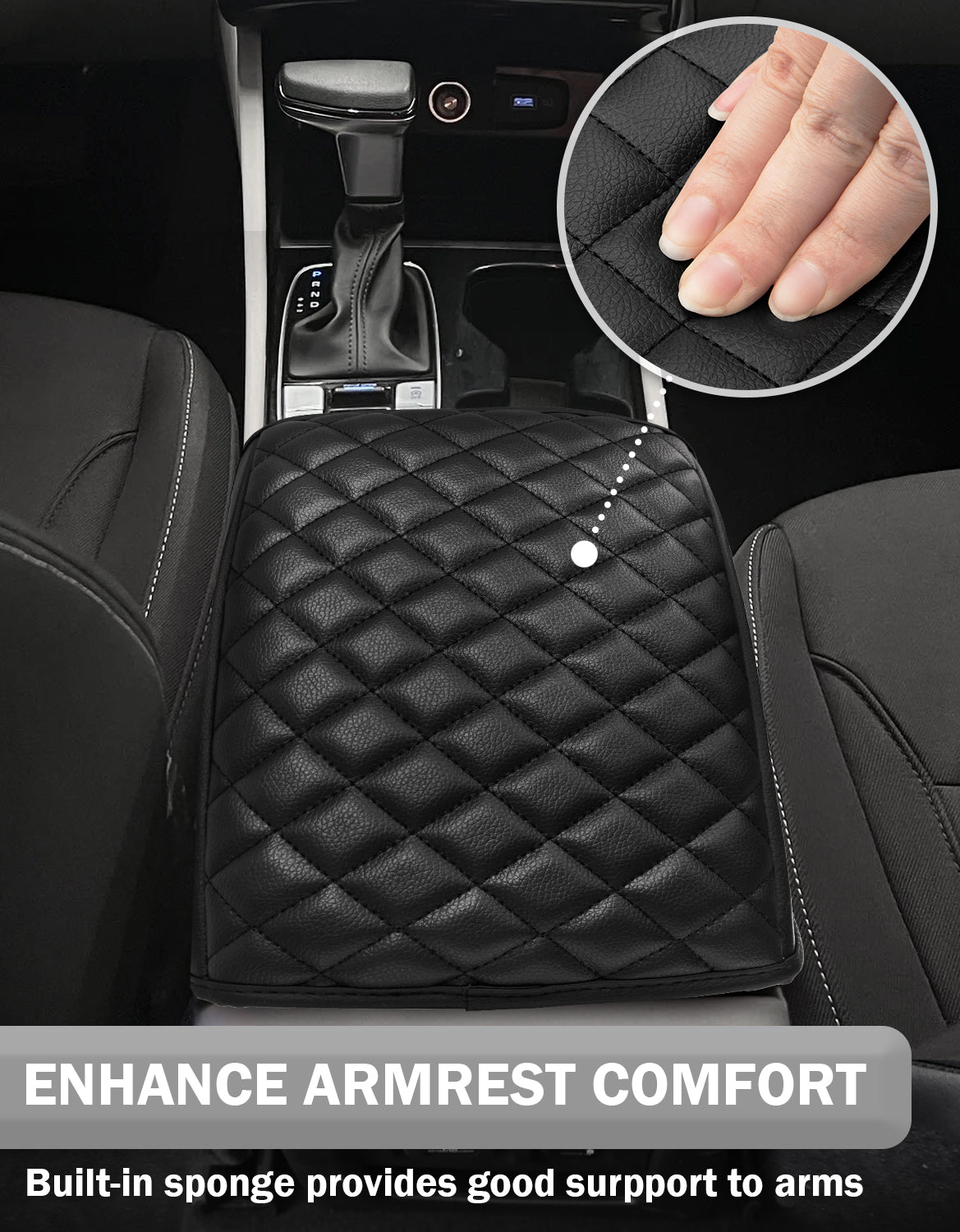 Center Console Armrest Cover for Hyundai Tucson 2022-2024