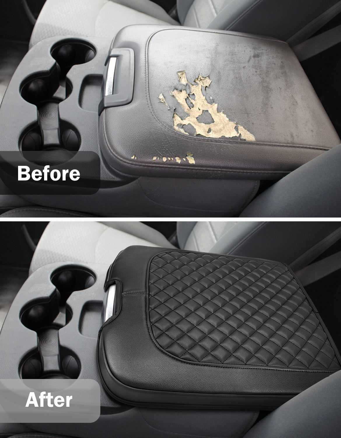 Center Console Armrest Cover for Jump Seat 2013-2018 Dodge Ram 1500,2013-2025 Dodge Ram 2500/3500/1500Classic