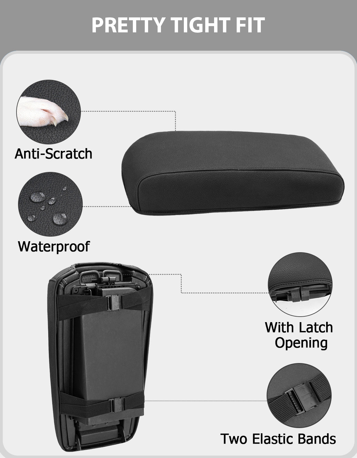 Center Console Armrest Cover for 2009-2014 Nissan Maxima,2013-2018 Nissan Altima