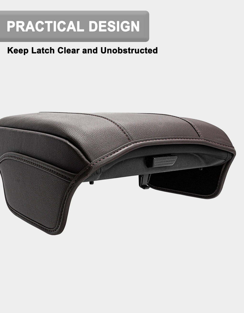 Center Console Armrest Cover for Honda Pilot 2023-2026, Honda Ridgeline 2024-2025, Honda Passport 2024-2026，Middle Console Lid Protector with Side Pockets