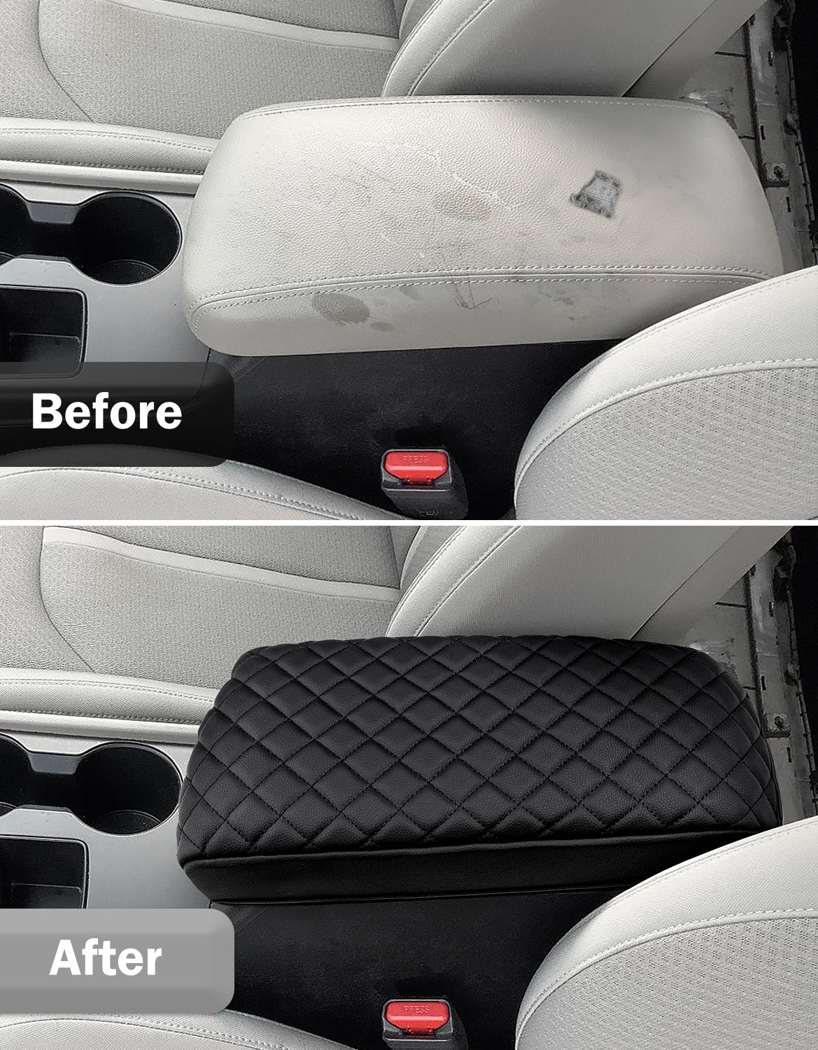 Center Console Armrest Cover for Hyundai Sonata 2015-2019