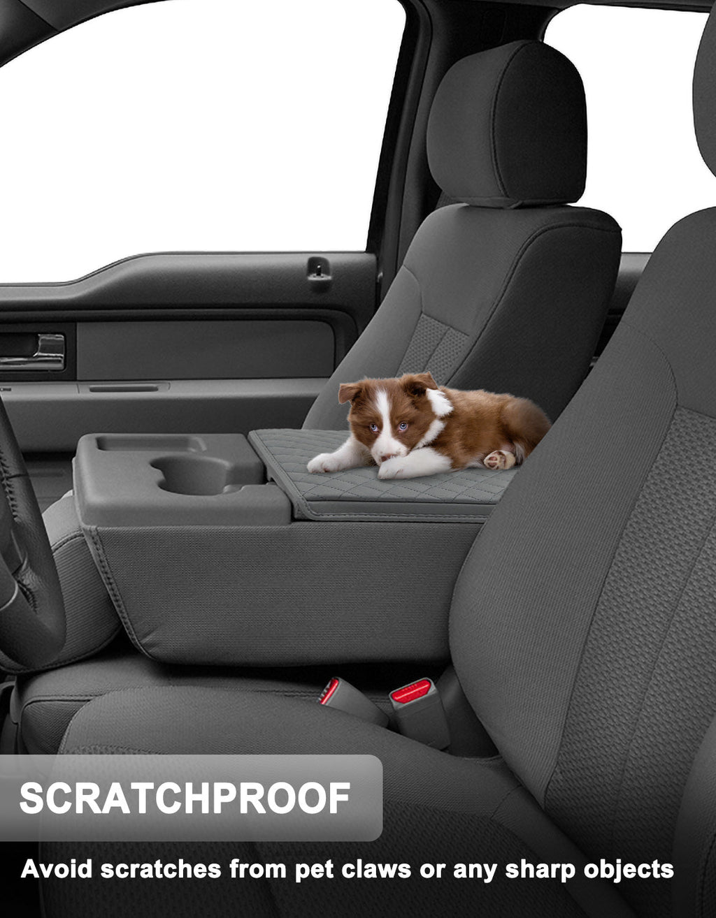 Center Console Armrest Cover Pad for Jump Seat 2011-2014 Ford F150