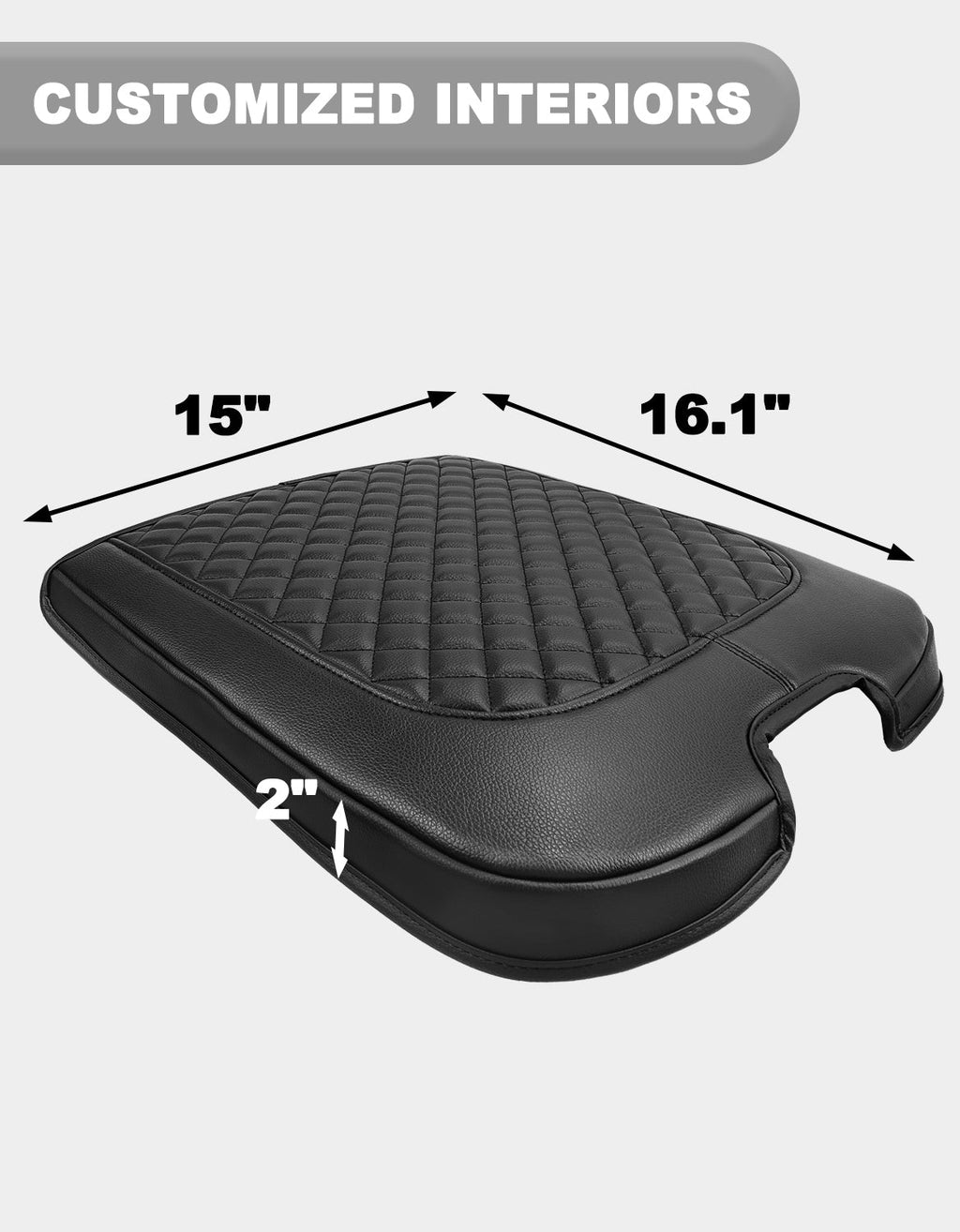 Center Console Armrest Cover for Jump Seat 2013-2018 Dodge Ram 1500,2013-2025 Dodge Ram 2500/3500/1500Classic