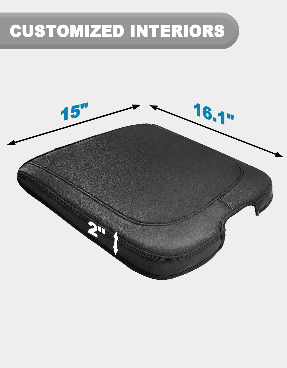Center Console Armrest Cover for Jump Seat 2013-2018 Dodge Ram 1500,2013-2025 Dodge Ram 2500/3500/1500Classic