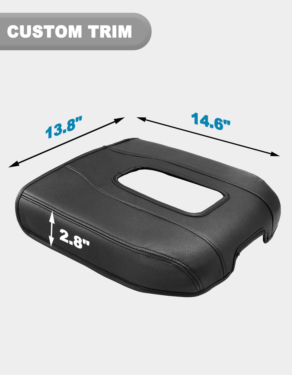 Thin Version Center Console Cushion Cover for Bucket Seat 2019-2026 GMC Sierra 1500 2500 3500,2019-2026 Chevy Silverado 1500 2500 3500, 2021-2026 Tahoe/Suburban/Yukon
