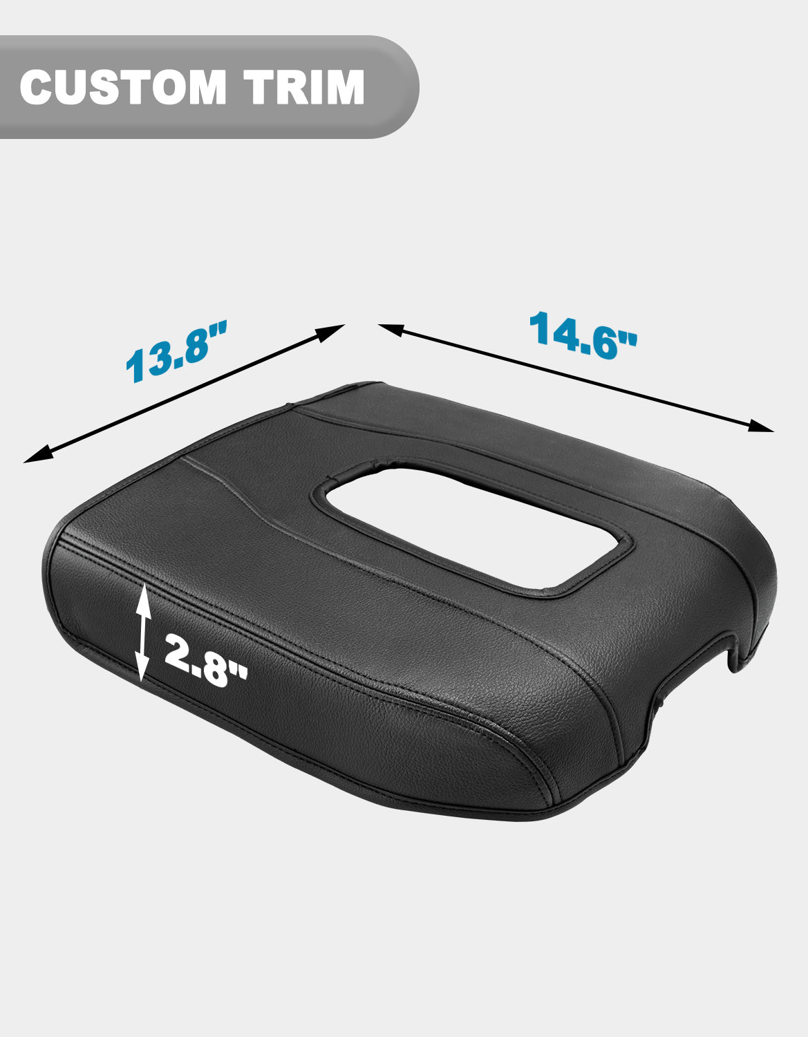 Thin Version Center Console Cushion Cover for Bucket Seat 2019-2026 GMC Sierra 1500 2500 3500,2019-2026 Chevy Silverado 1500 2500 3500, 2021-2026 Tahoe/Suburban/Yukon