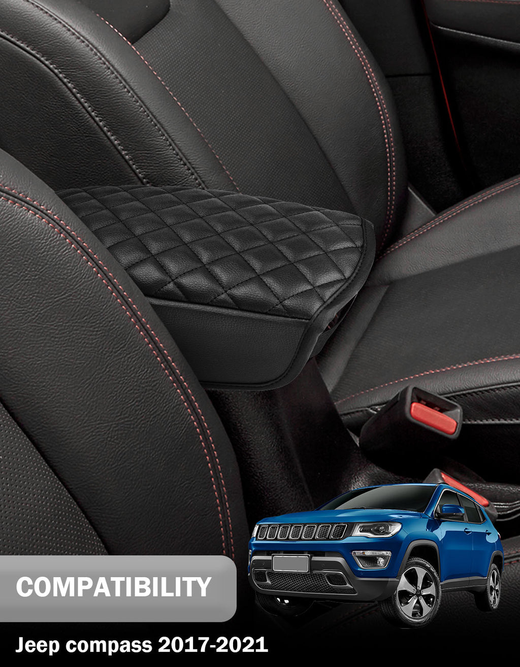 Center Console Cover for 2017-2021 Jeep Compass