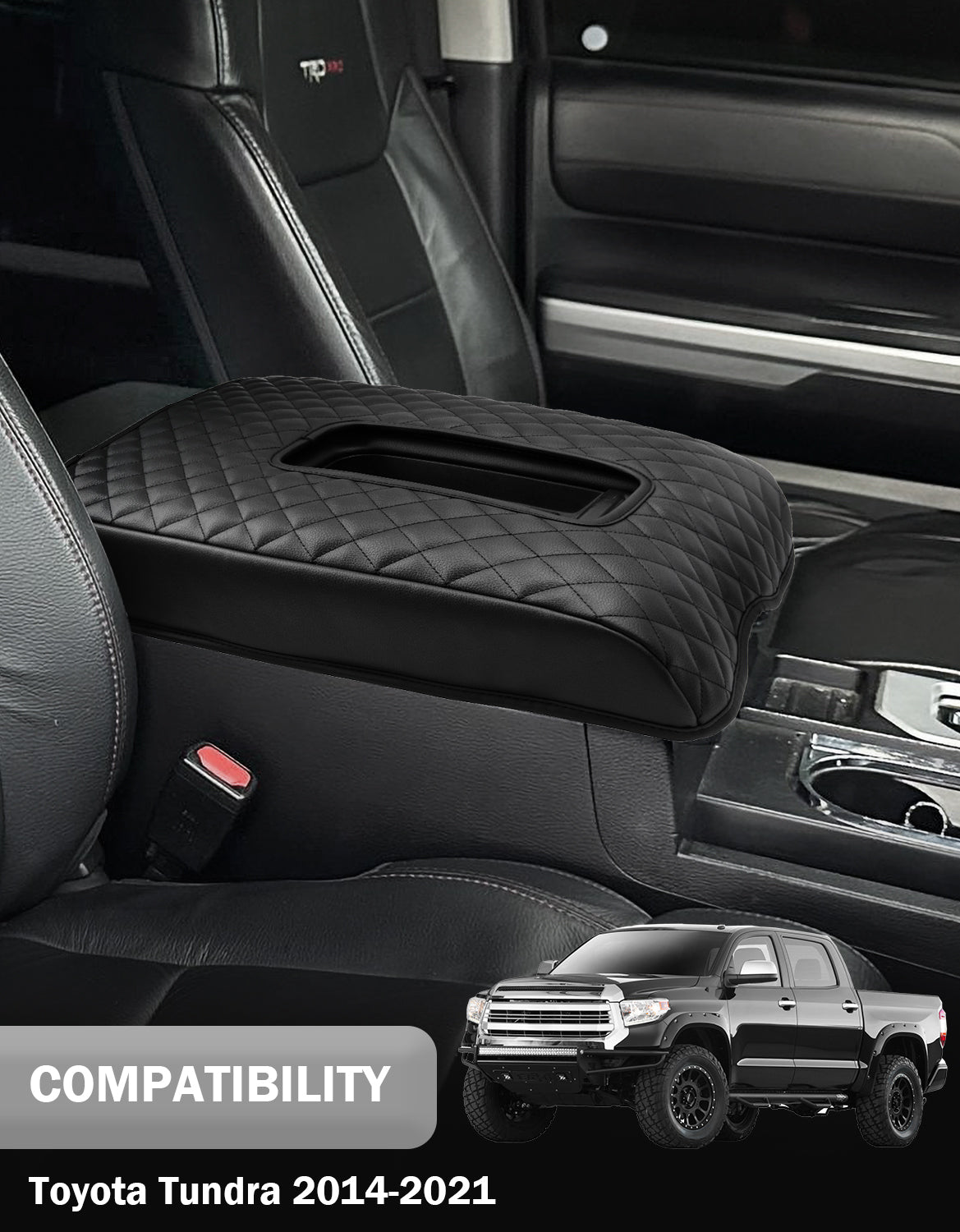 Center Console Armrest Cover for 2014-2021 Toyota Tundra